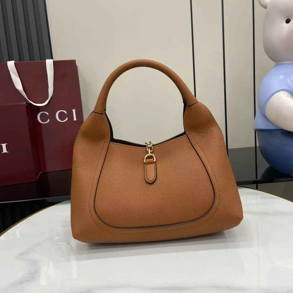 Gucci Softbit medium top handle bag, 837467 in brown leather