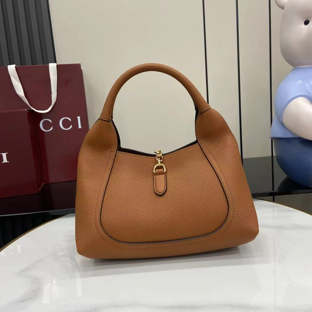 Gucci Softbit medium top handle bag, 837467 in brown leather