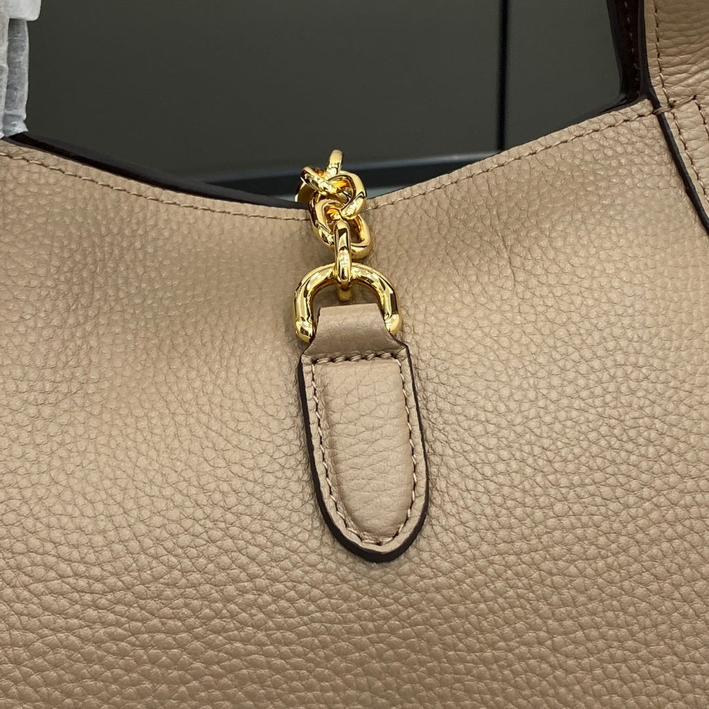 Gucci Softbit medium top handle bag, 837467 in taupe leather
