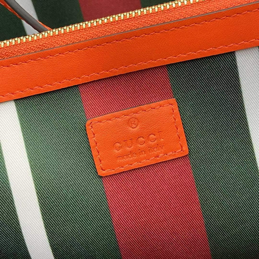Gucci GG Emblem large tote bag 815213 in orange fabric
