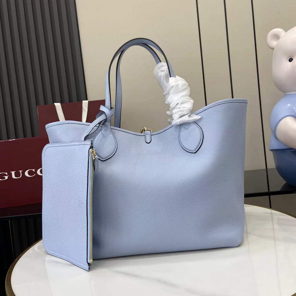 Gucci Totissima large reversible tote bag ‎839112 Blue leather