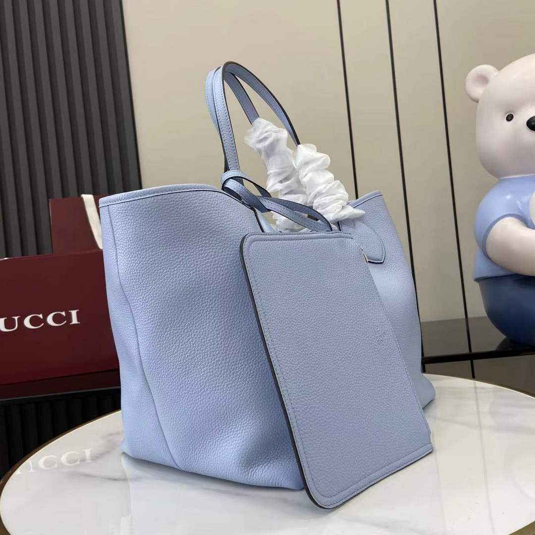 Gucci Totissima large reversible tote bag ‎839112 Blue leather
