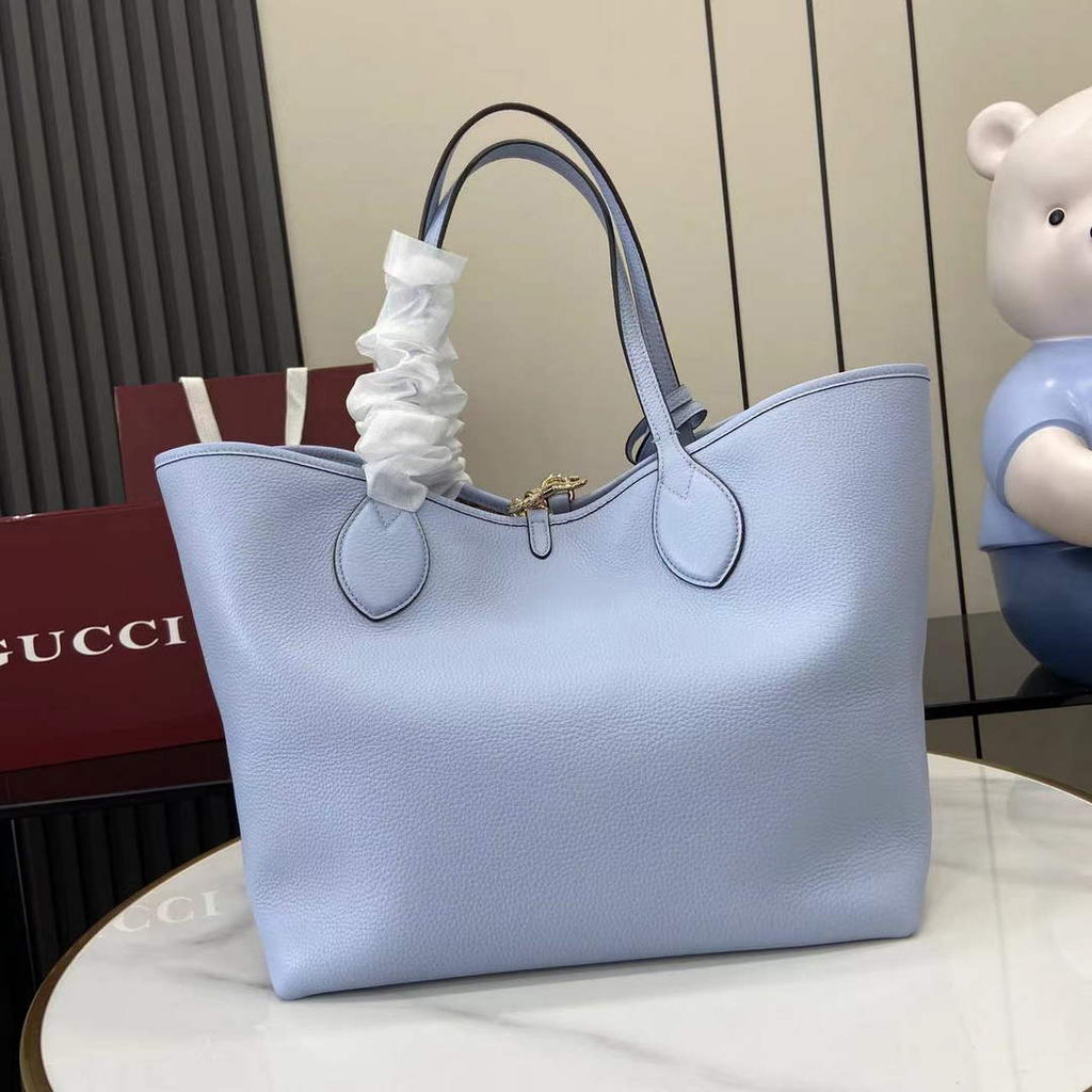 Gucci Totissima large reversible tote bag ‎839112 Blue leather