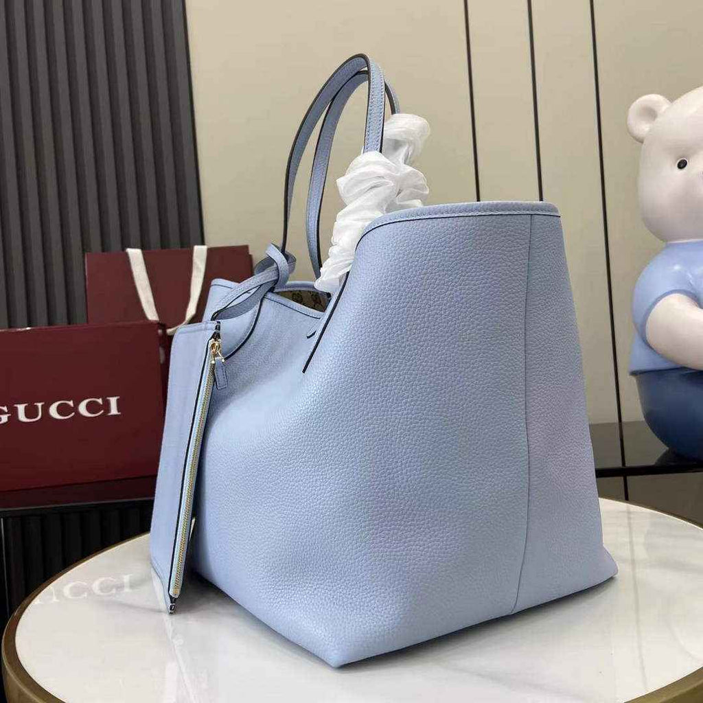Gucci Totissima large reversible tote bag ‎839112 Blue leather
