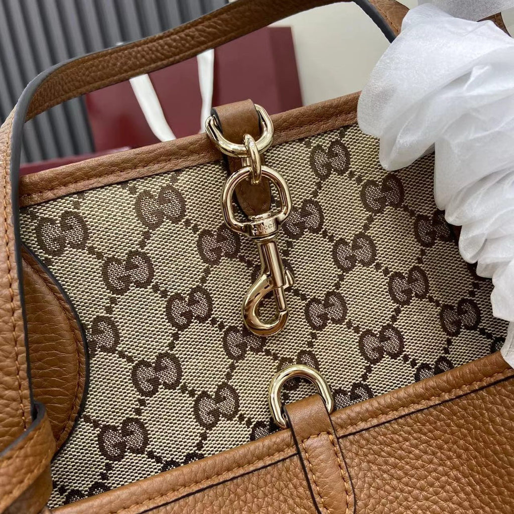 Gucci Totissima large reversible tote bag ‎839112 brown leather