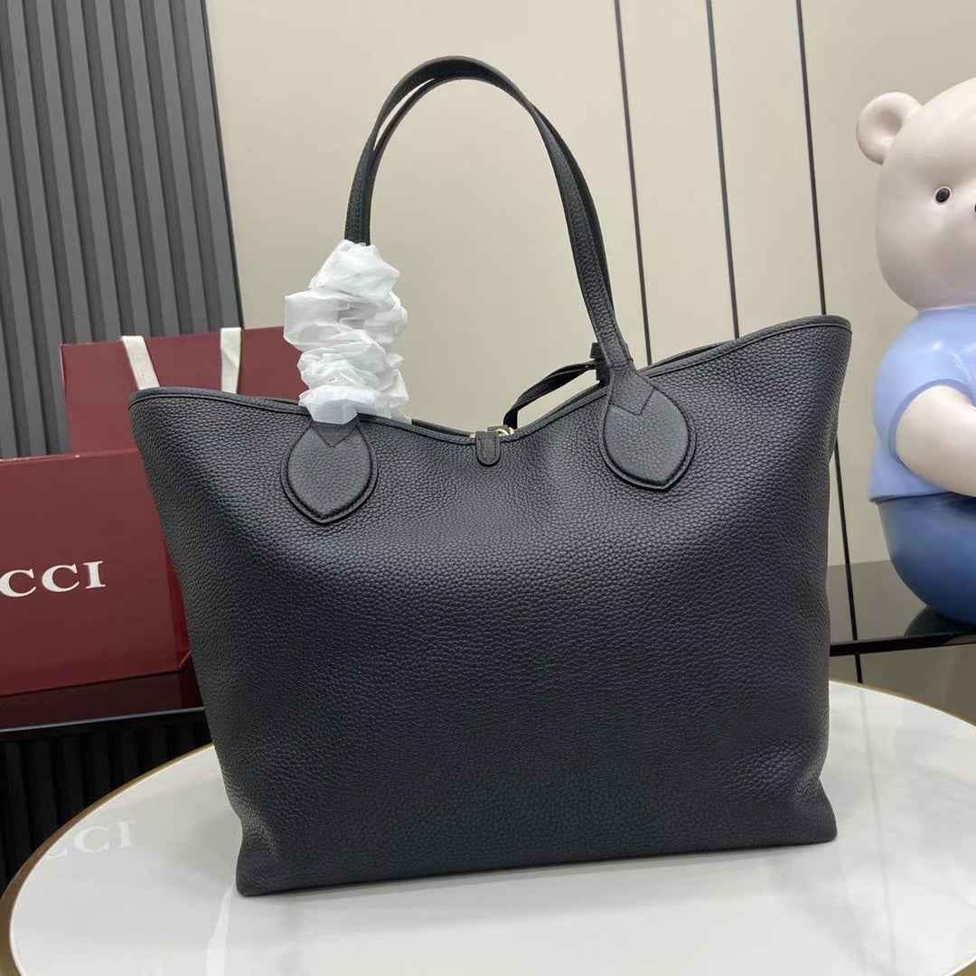 Gucci Totissima large reversible tote bag ‎839112 black leather
