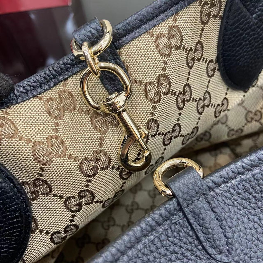 Gucci Totissima large reversible tote bag ‎839112 black leather