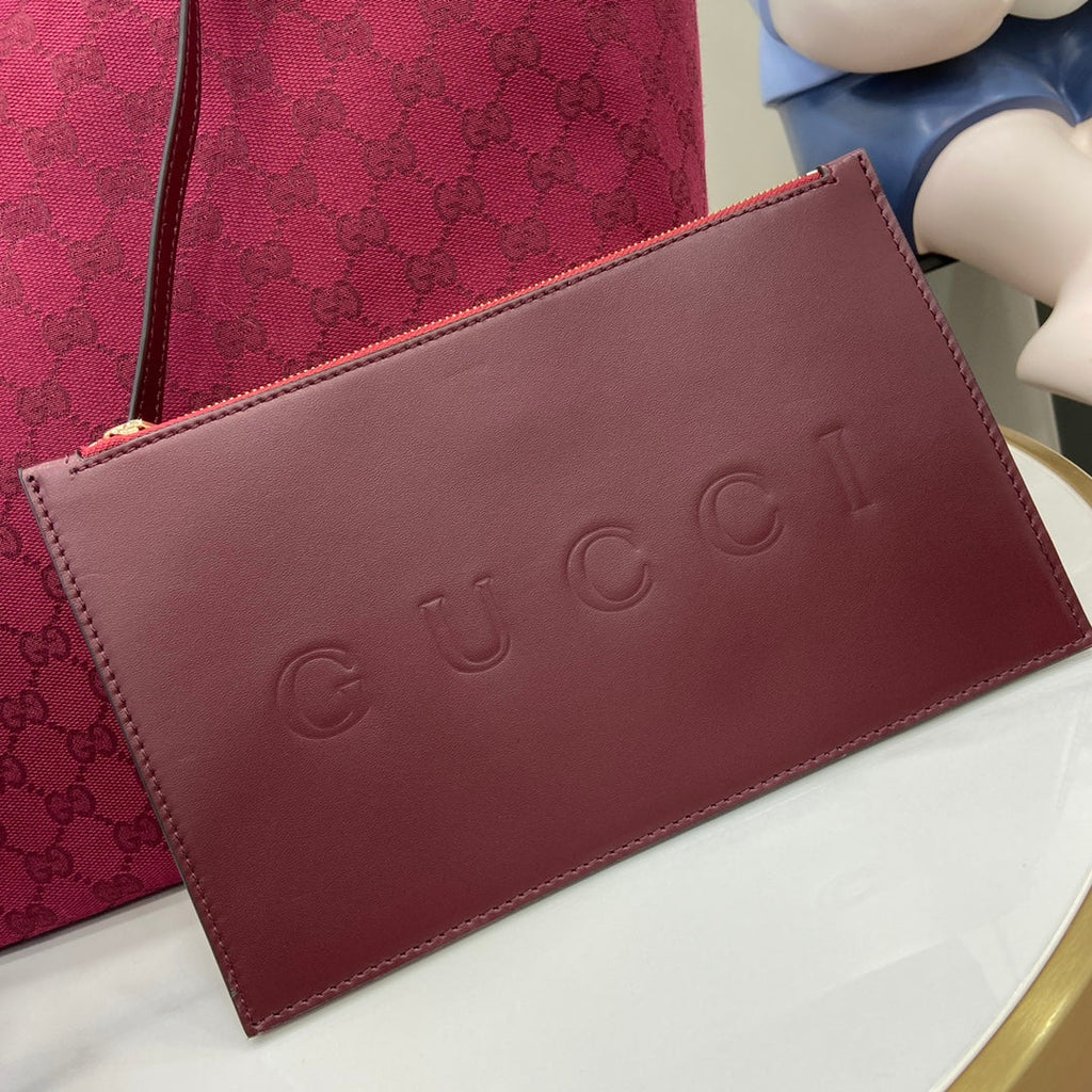Gucci Totissima medium tote bag 788203 in red GG canvas