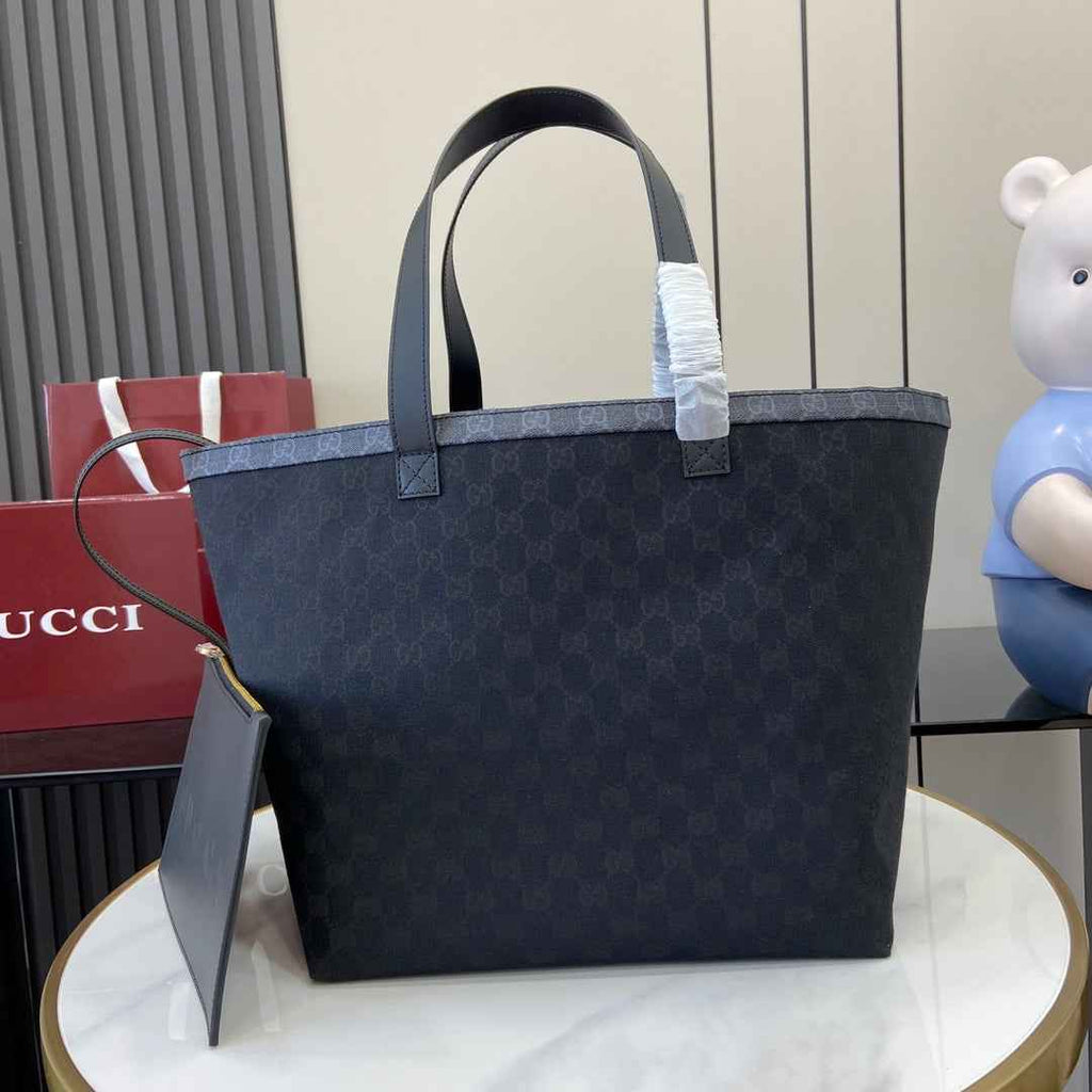 Gucci Totissima medium tote bag 788203 in black GG canvas