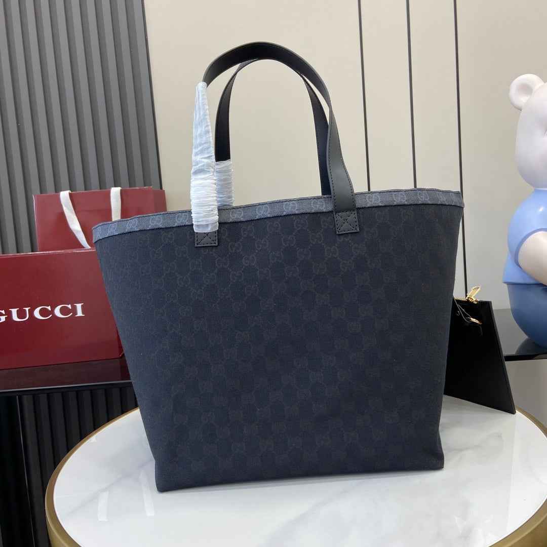 Gucci Totissima medium tote bag 788203 in black GG canvas