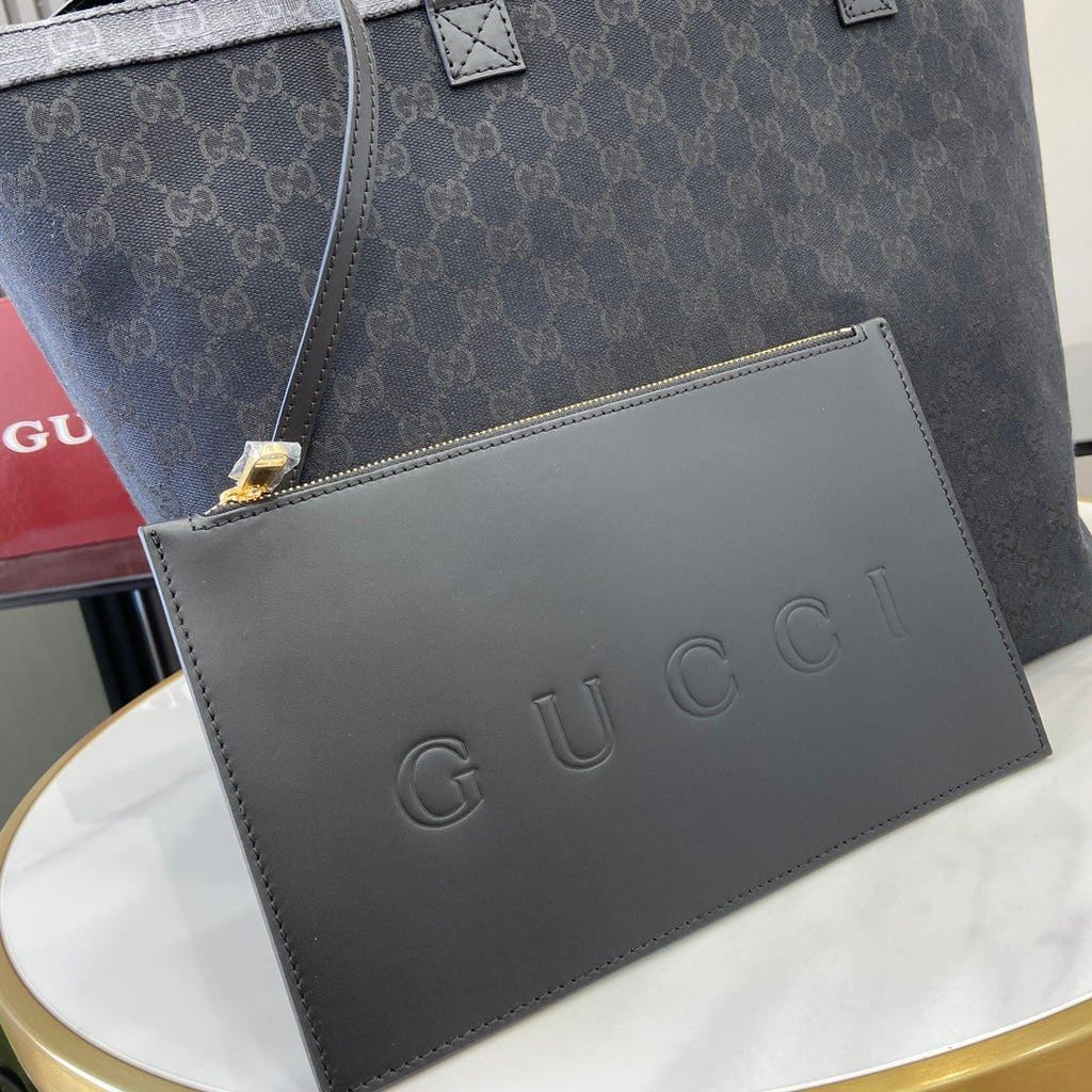 Gucci Totissima medium tote bag 788203 in black GG canvas