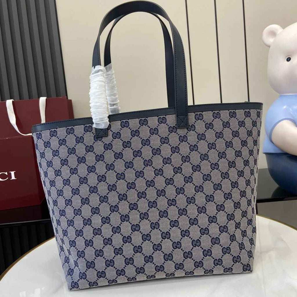 Gucci Totissima medium tote bag 788203 in blue GG canvas