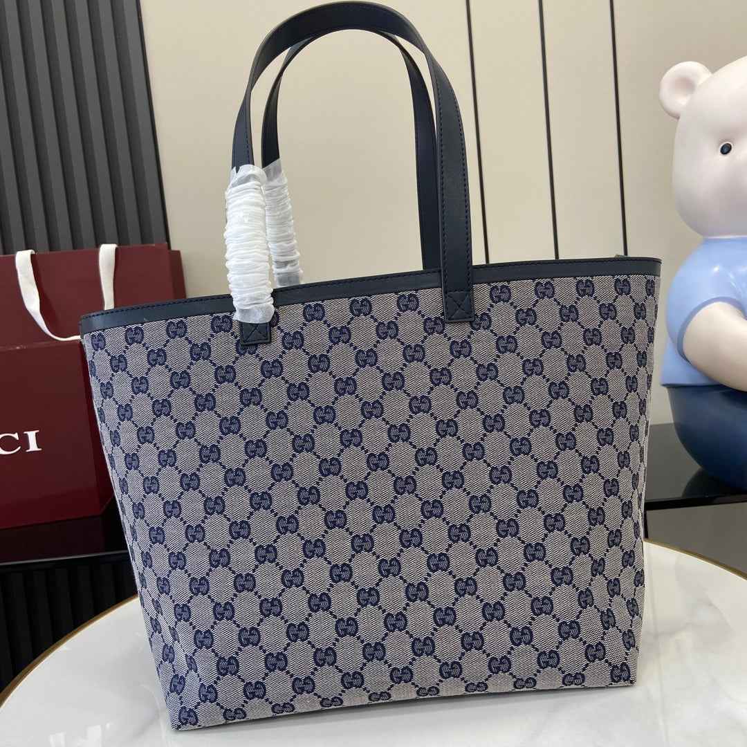 Gucci Totissima medium tote bag 788203 in blue GG canvas