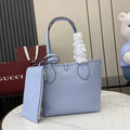 Gucci Totissima small reversible tote bag in blue leather ‎839124