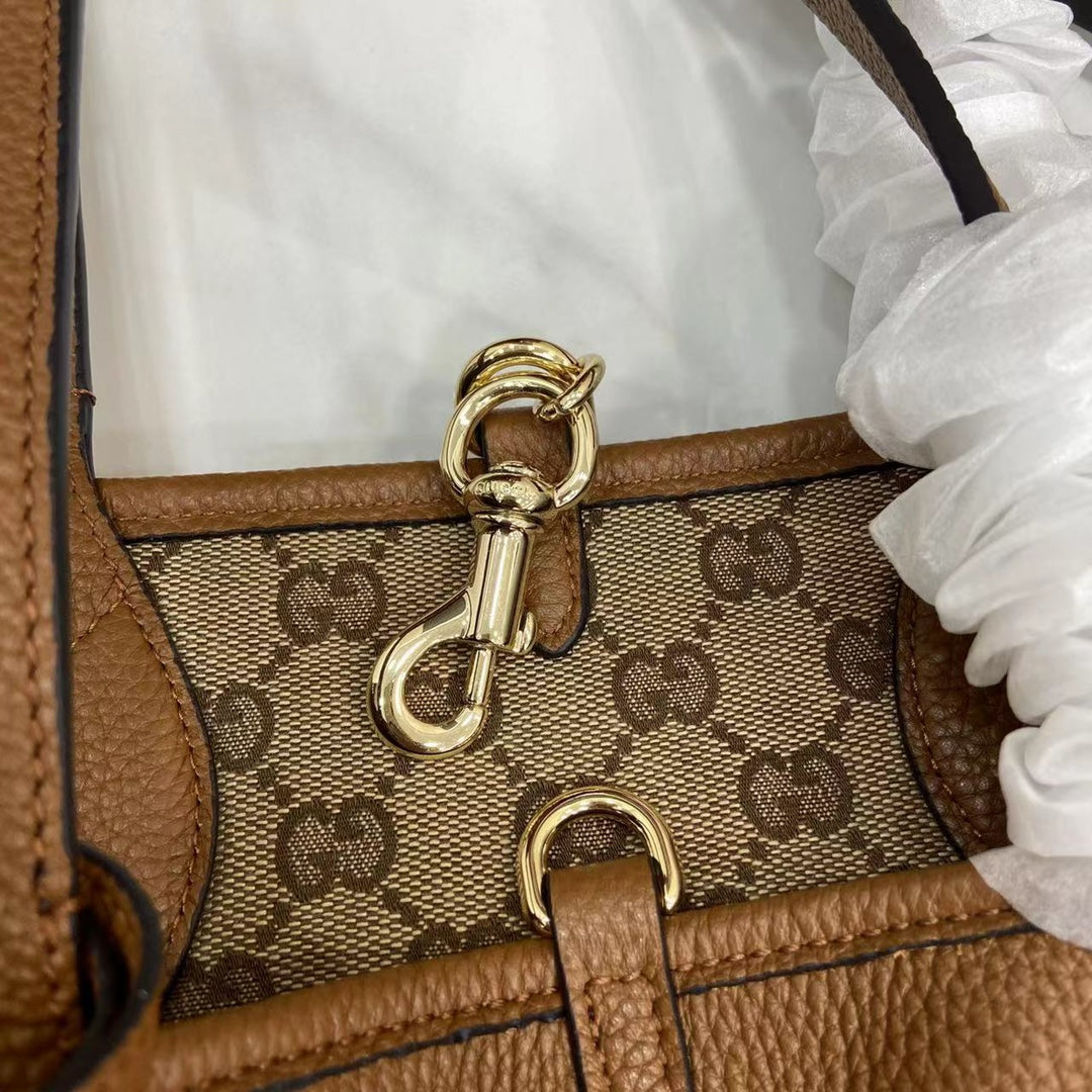 Gucci Totissima small reversible tote bag in brown leather ‎839124