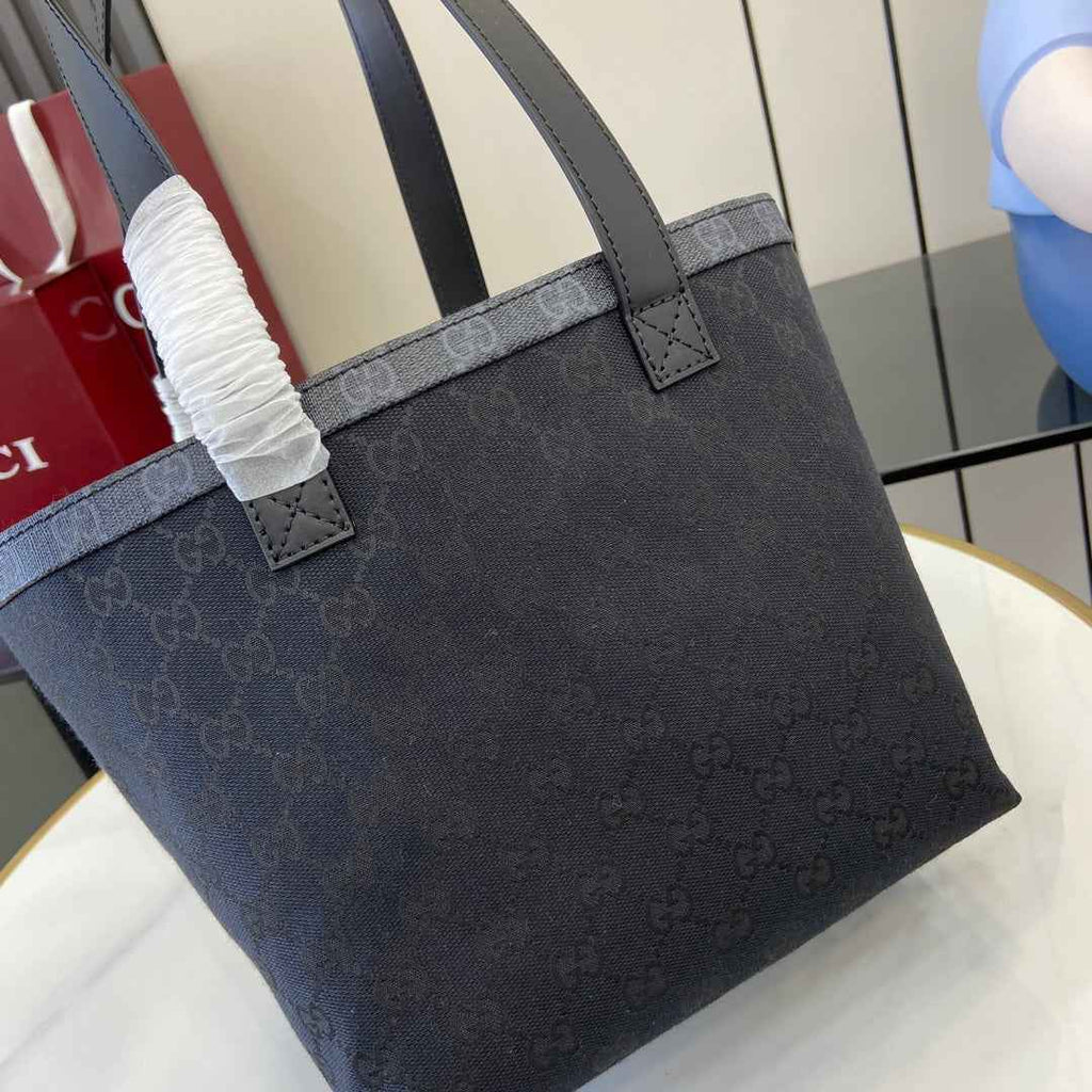Gucci Totissima small tote bag 788211 in black GG canvas