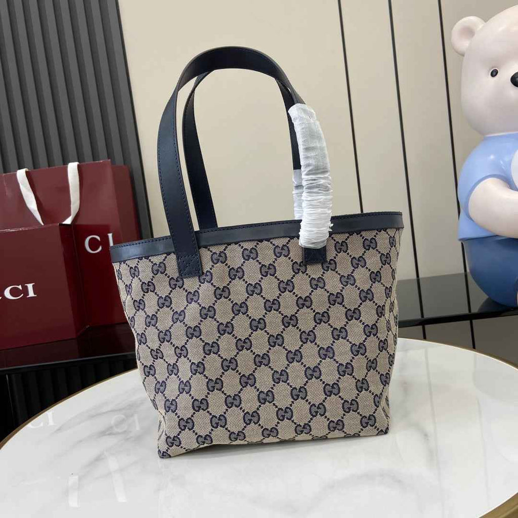 Gucci Totissima small tote bag 788211 in blue GG canvas