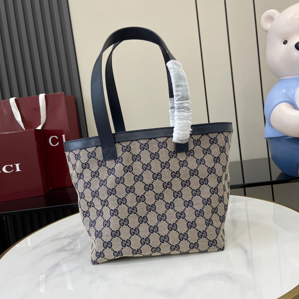 Gucci Totissima small tote bag 788211 in blue GG canvas