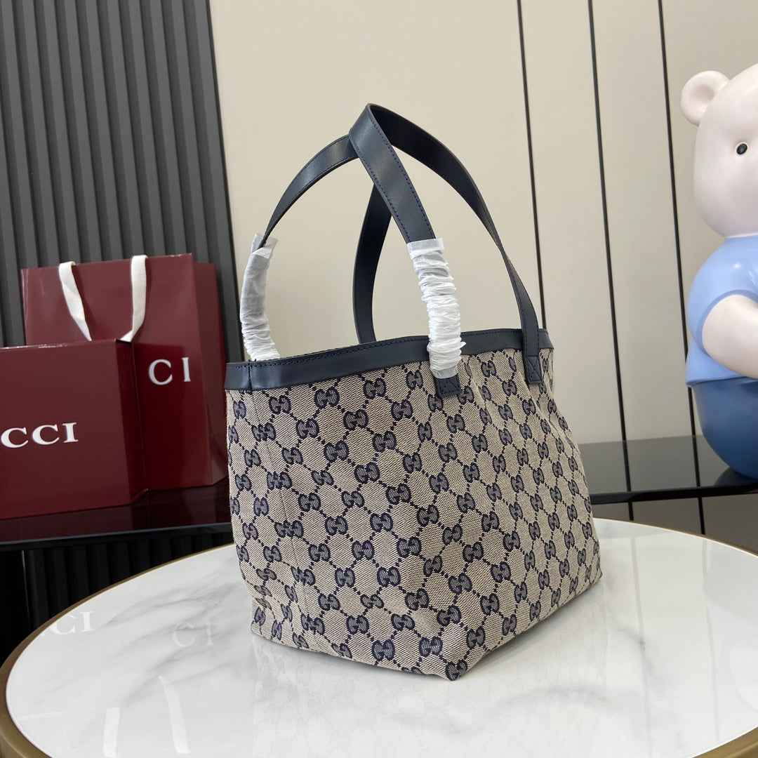 Gucci Totissima small tote bag 788211 in blue GG canvas