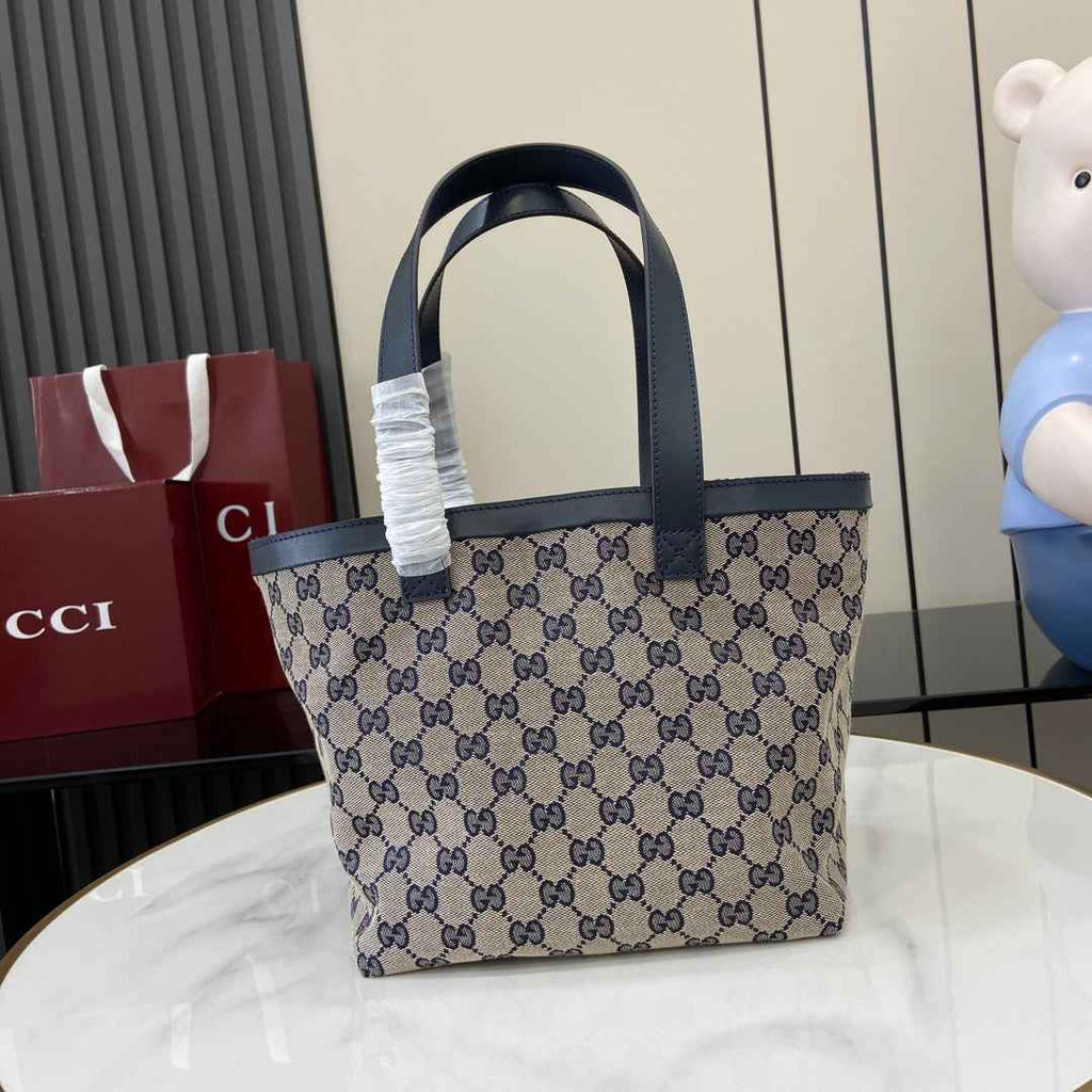 Gucci Totissima small tote bag 788211 in blue GG canvas