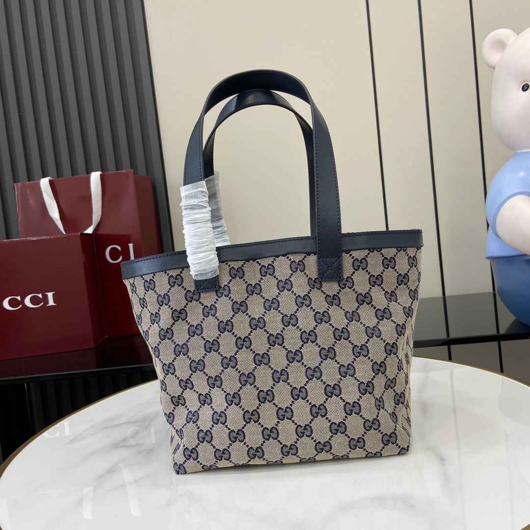 Gucci Totissima small tote bag 788211 in blue GG canvas