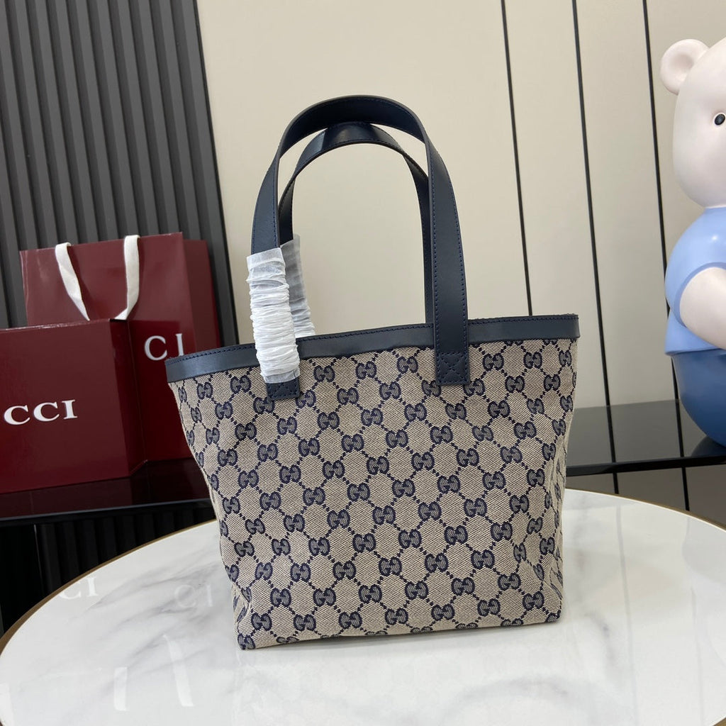 Gucci Totissima small tote bag 788211 in blue GG canvas