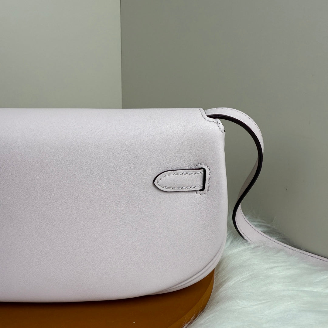 Hermès Pink Swift Kelly Moove Bag Silver 825667