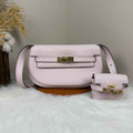 Hermès Pink Swift Kelly Moove Bag Gold 825668