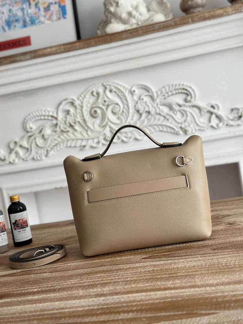 Hermès 24/24 Mini Bag Evercolor Swift Leather Gray Silver
