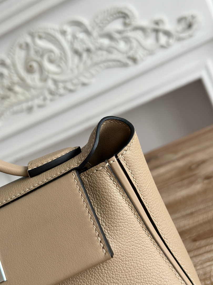 Hermès 24/24 Mini Bag Evercolor Swift Leather Gray Silver