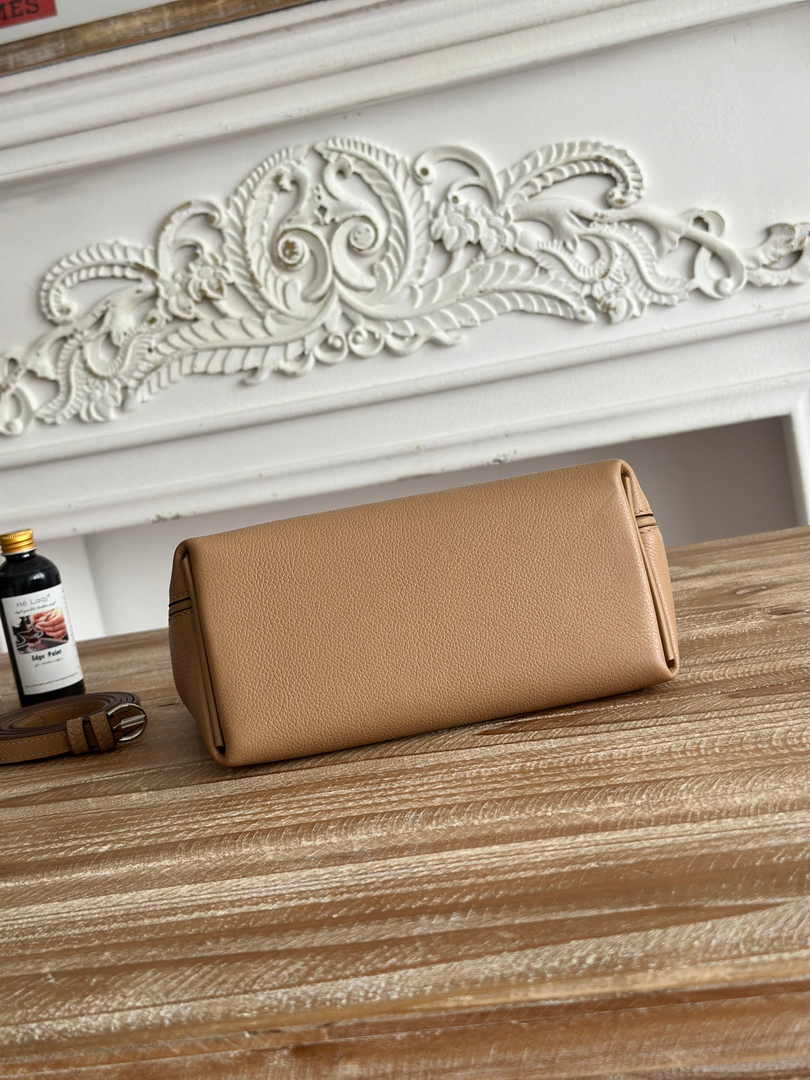 Hermès 24/24 Mini Bag Evercolor Swift Leather Apricot Silver