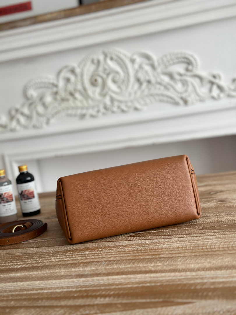 Hermès 24/24 Mini Bag Evercolor Swift Leather Brown Gold