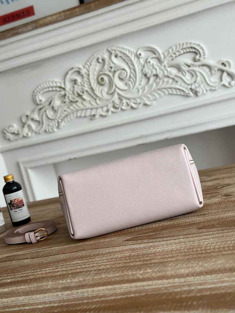 Hermès 24/24 Mini Bag Evercolor Swift Leather Beige Purple Gold