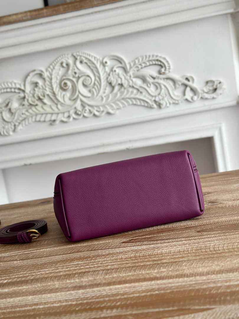 Hermès 24/24 Mini Bag Evercolor Swift Leather Purple Gold