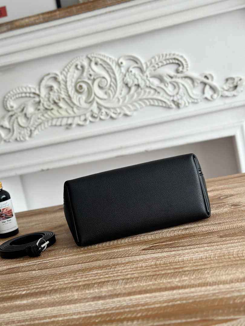 Hermès 24/24 Mini Bag Evercolor Swift Leather Black Silver