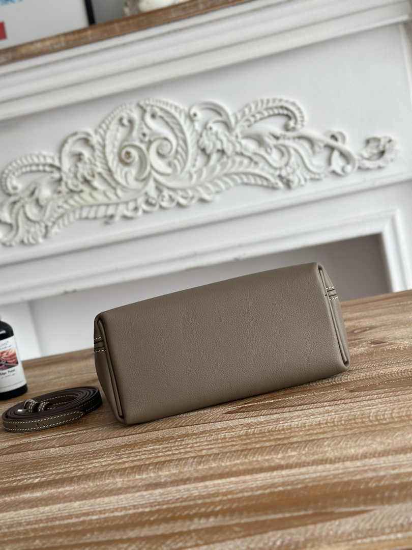 Hermès 24/24 Mini Bag Evercolor Swift Leather Dark Gray Silver