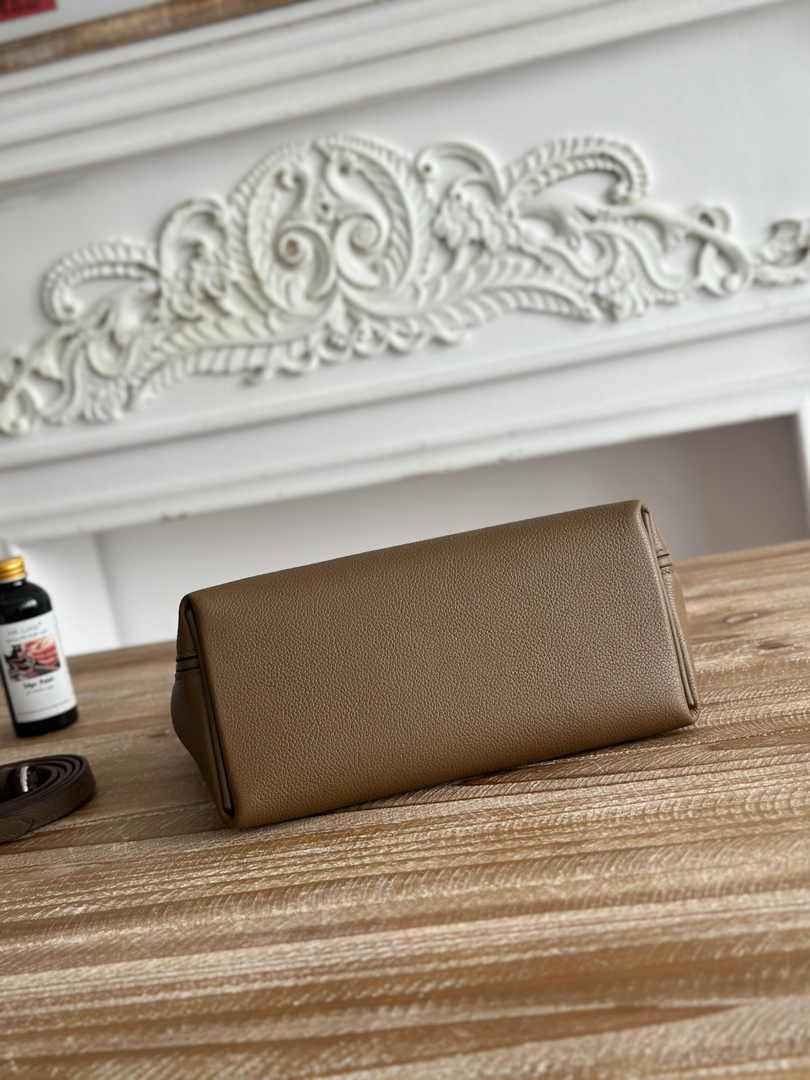 Hermès 24/24 Mini Bag Evercolor Swift Dark Gray Leather Silver