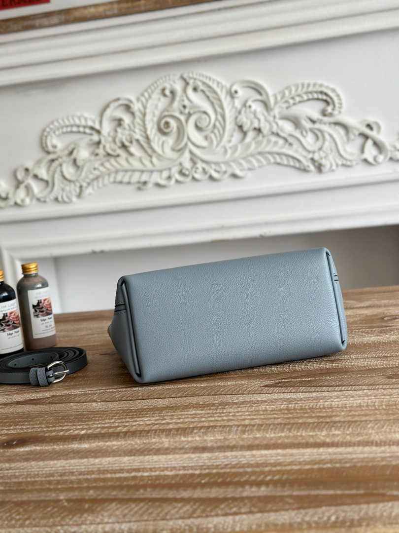 Hermès 24/24 Mini Bag Blue Evercolor Swift Leather Silver