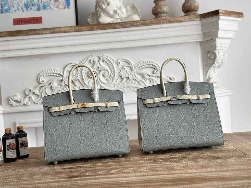 Hermès Birkin 25 Bag Blue Epsom Leather