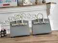 Hermès Birkin 25 Bag Blue Epsom Leather
