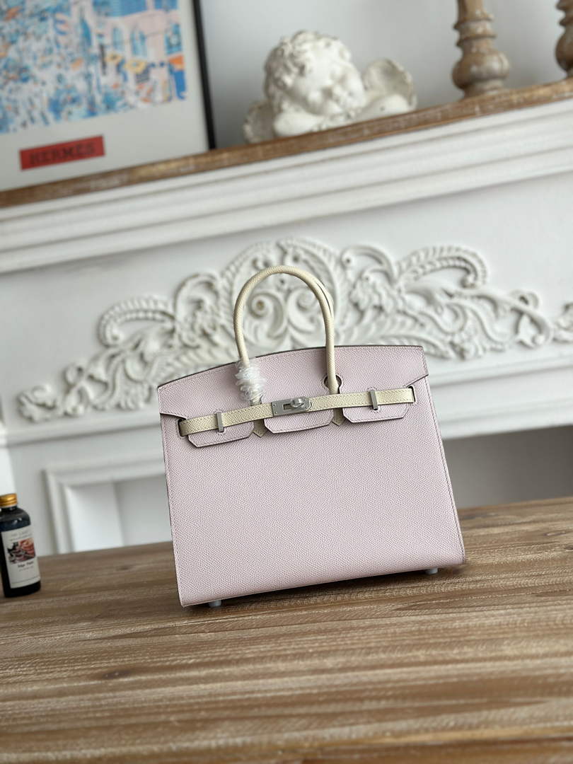 Hermès Birkin 25 Bag Pink Purple Epsom Leather