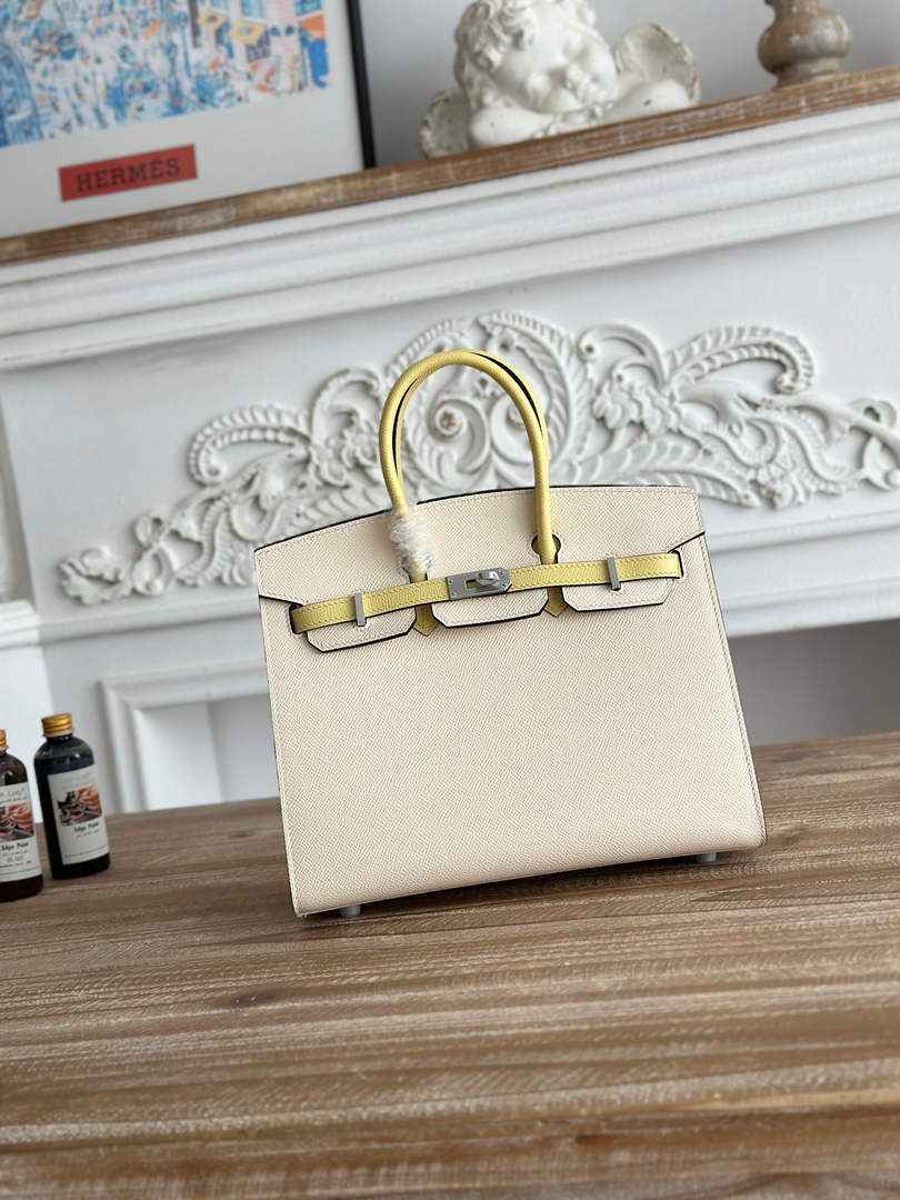 Hermès Birkin 25 Bag Beige Yellow Epsom Leather