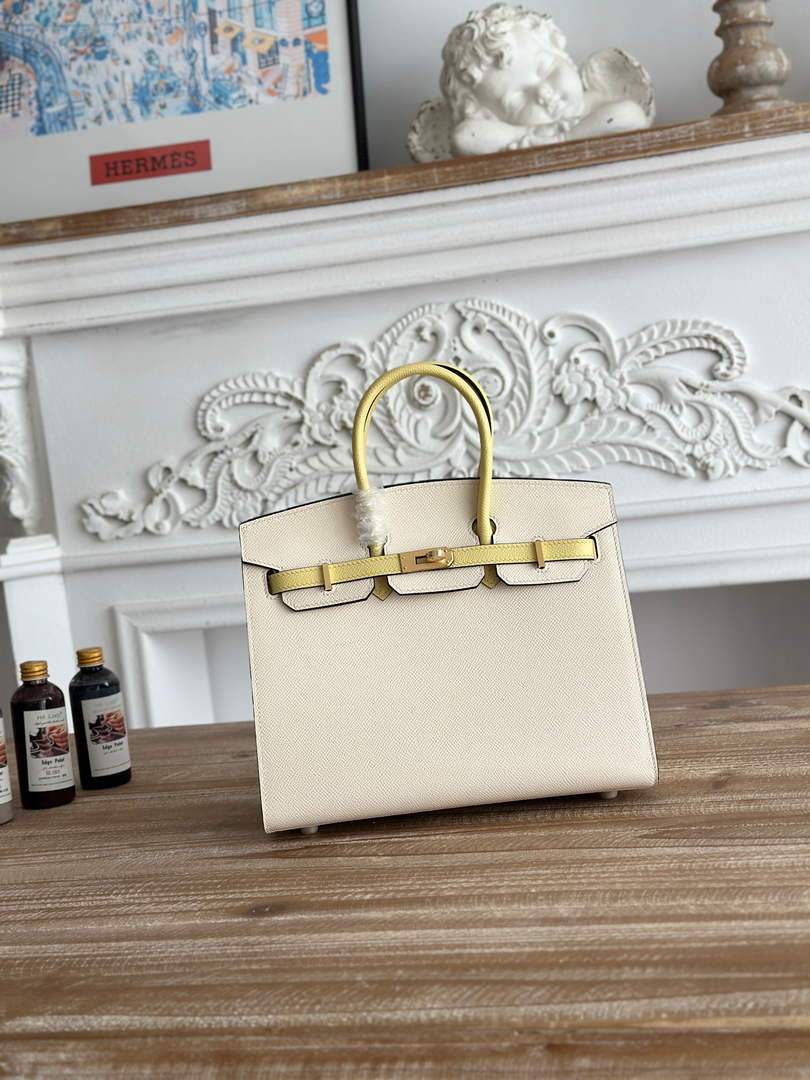 Hermès Birkin 25 Bag Beige Yellow Epsom Leather
