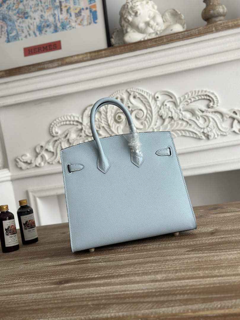Hermès Birkin 25 Bag Blue Epsom Leather H625640