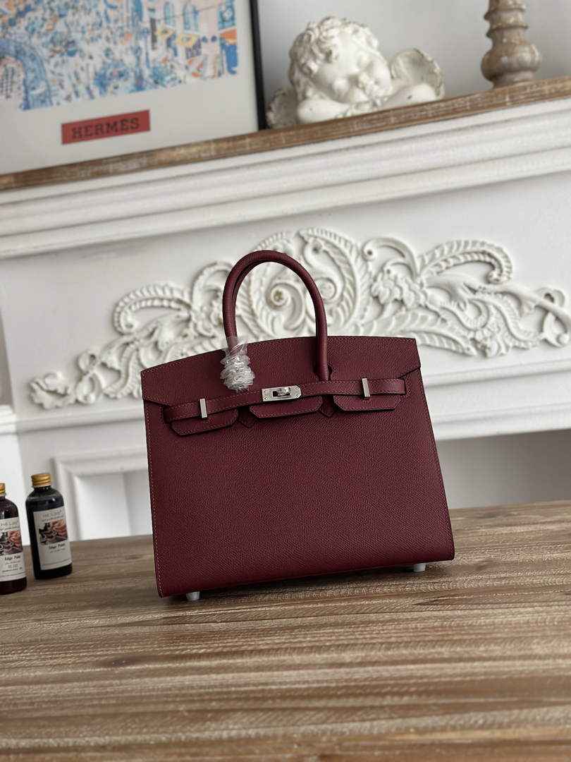 Hermès Birkin 25 Bag Wine Red Epsom Leather H625642