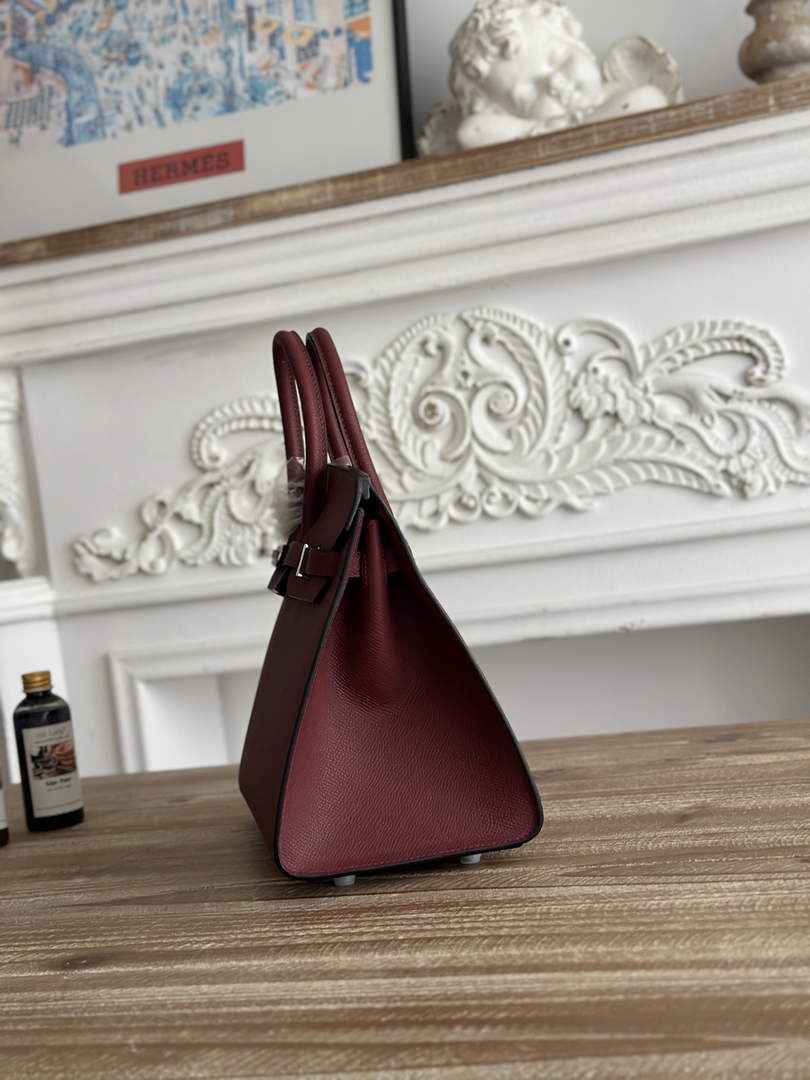Hermès Birkin 25 Bag Wine Red Epsom Leather H625642