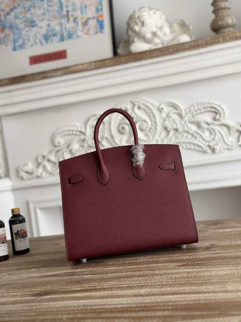 Hermès Birkin 25 Bag Wine Red Epsom Leather H625642