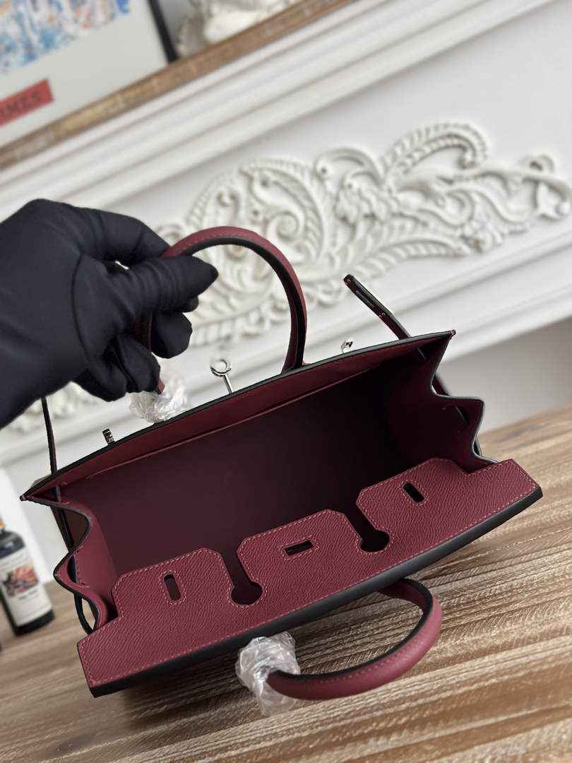 Hermès Birkin 25 Bag Wine Red Epsom Leather H625642