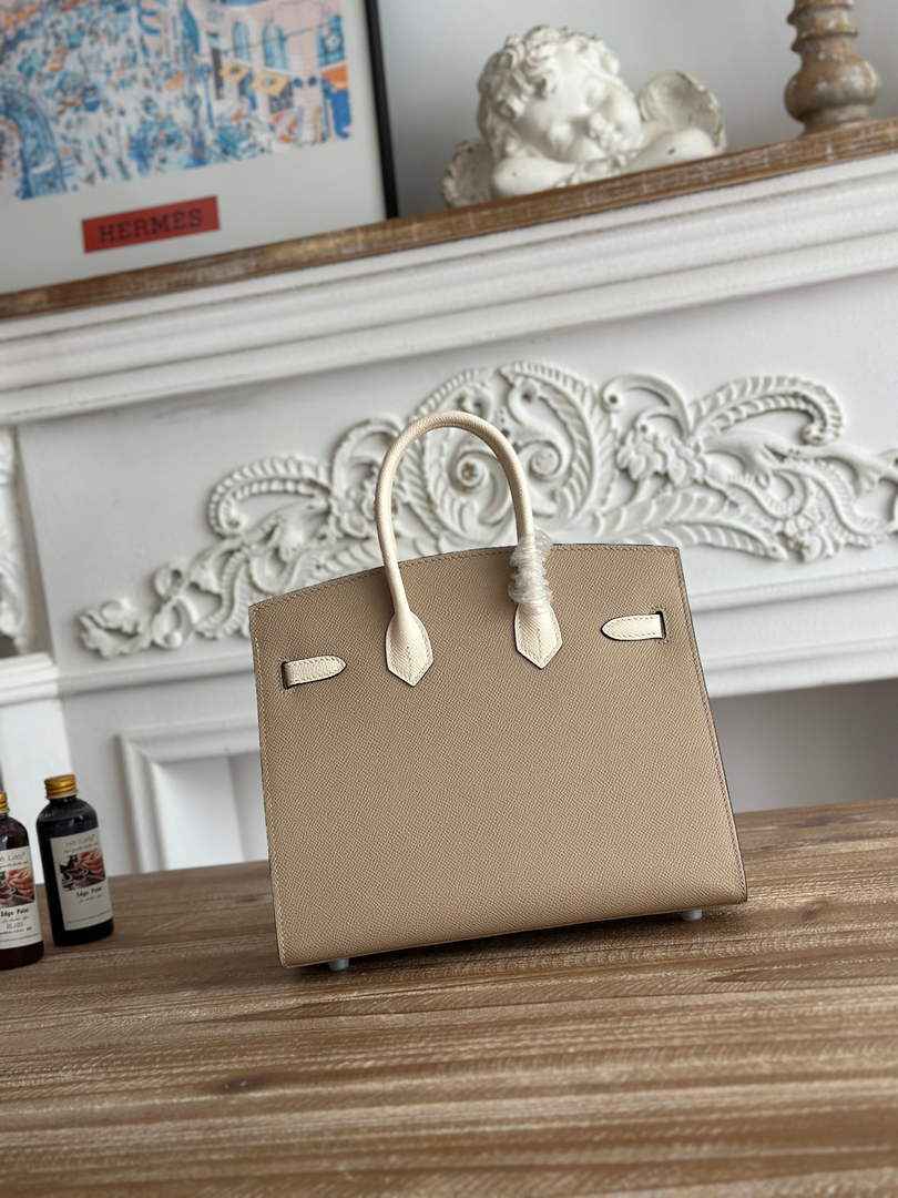 Hermès Birkin 25 Bag Gray Epsom Leather