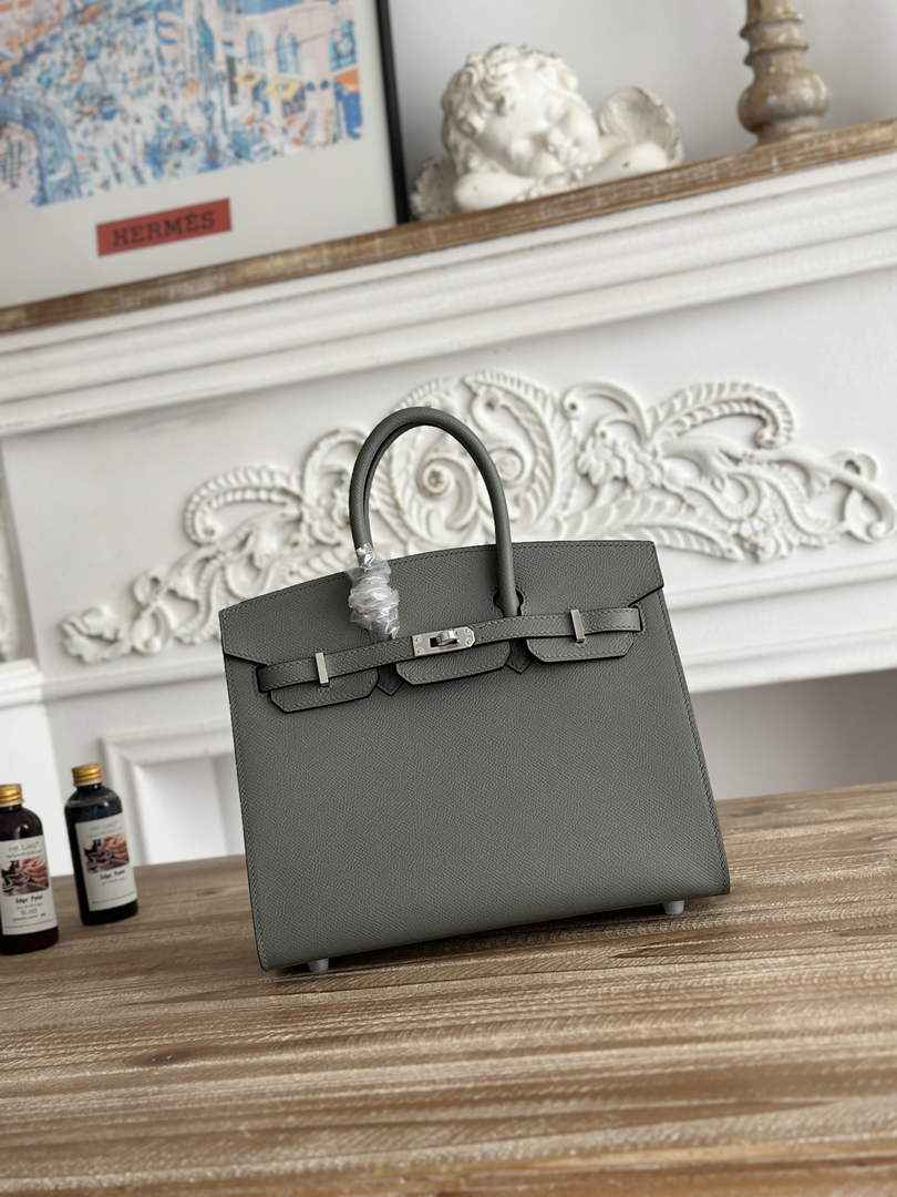 Hermès Birkin 25 Bag Dark Gray Epsom Leather H625648